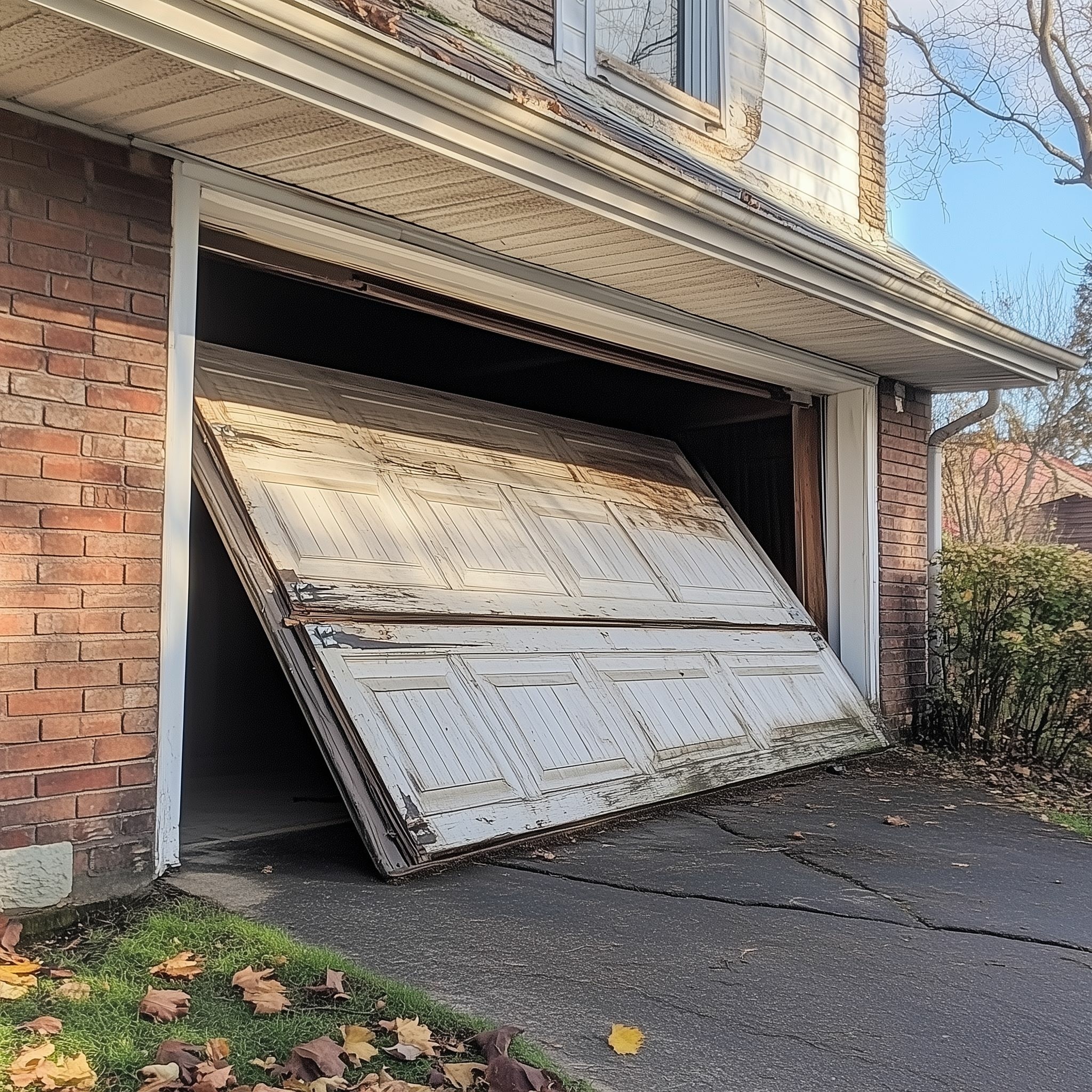 Garage door insulation example